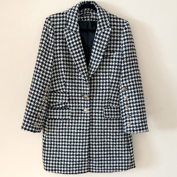 Love Token houndstooth over coat - Picture 1 of 9